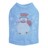 Snowman with Snowflakes & Candy Canes - Blue Dog Tank