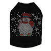 Snowman with Snowflakes & Candy Canes - Black Dog Tank