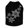 Rhinestone Snowflakes - Black Dog Tank