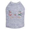 Penguin Family with Snowflakes - Gray Dog Tank