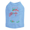 Snowman Outline - Blue Dog Tank
