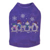 Snowman Family - Purple Dog Tank