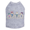 Snowman Family - Gray Dog Tank