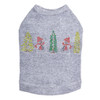 Two Snowmen in Trees - Gray Dog Tank
