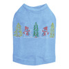 Two Snowmen in Trees - Blue Dog Tank