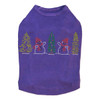 Two Snowmen in Trees - Purple Dog Tank