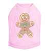 Gingerbread Man - Pink Dog Tank
