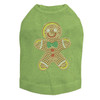 Gingerbread Man - Lime Dog Tank