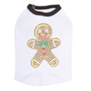 Gingerbread Man - White/Black Dog Tank
