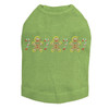 Gingerbread Men & Candy Canes - Lime Dog Tank