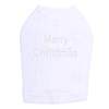 Merry Christmas - White Dog Tank