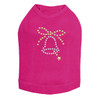 Nailhead Christmas Bell - Fuchsia Dog Tank