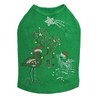 Tropical Christmas - Kelly Green Dog Tank