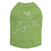 Nailhead Reindeer - Lime Dog Tank