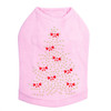 Gold Christmas Tree with Red Bows - Pink Dog Tank