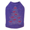 Gold Christmas Tree with Red Bows - Purple Dog Tank