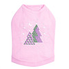Purple & Green Christmas Trees with Swarovski Snowflakes - Pink Dog Tank