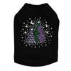 Purple & Green Christmas Trees with Swarovski Snowflakes - Black Dog Tank
