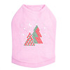 Red & Green Christmas Trees with Swarovski Snowflakes - Pink Dog Tank