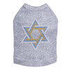 Star of David (Large- Blue, Silver, & Gold) Dog Tank