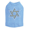 Star of David (Large- Blue, Silver, & Gold) Dog Tank