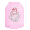 Santa Face with Curly Beard - Pink Dog Tank