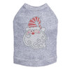 Santa Face with Curly Beard - Gray Dog Tank