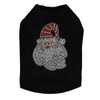 Santa Face with Curly Beard - Black Dog Tank