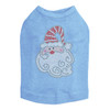 Santa Face with Curly Beard - Blue Dog Tank