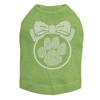 Paw Ornament - Lime Dog Tank