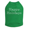 Happy Holidays - Kelly Green Dog Tank