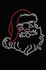 Santa Face Small - Black Women's T-shirt