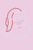 Santa Face Small - Light Pink Women's T-shirt