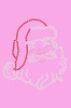 Santa Face Small - Medium Pink Women's T-shirt