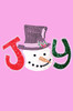 Joy Snowman - Medium Pink Women's T-shirt