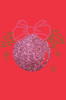 Pink Glitter Ornament - Red Women's T-shirt
