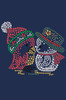 Christmas Birds - Navy Women's T-shirt