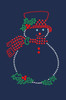Snowman Outline - Navy Women's T-shirt