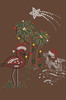 Tropical Christmas - Brown Women's T-shirt