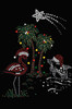 Tropical Christmas - Black Women's T-shirt