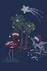 Tropical Christmas - Navy Women's T-shirt