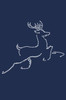 Nailhead Reindeer - Navy Women's T-shirt