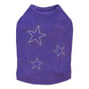 Three Stars - Red & Blue rhinestone dog tank for large and small dogs.