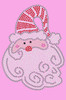 Santa Face with Swirls in Beard - Medium Pink Women's T-shirt