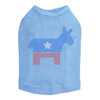 Patriotic Donkey rhinestone dog tank for large and small dogs.