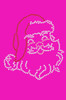 Santa Face Small - Hot Pink Bandana