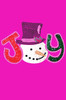 Joy Snowman - Hot Pink Bandana