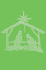 Nativity - Lime Green Bandana