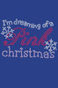 I'm Dreaming of a Pink Christmas - Royal Blue Bandana