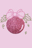 Pink Glitter Ornament - Light Pink Bandana